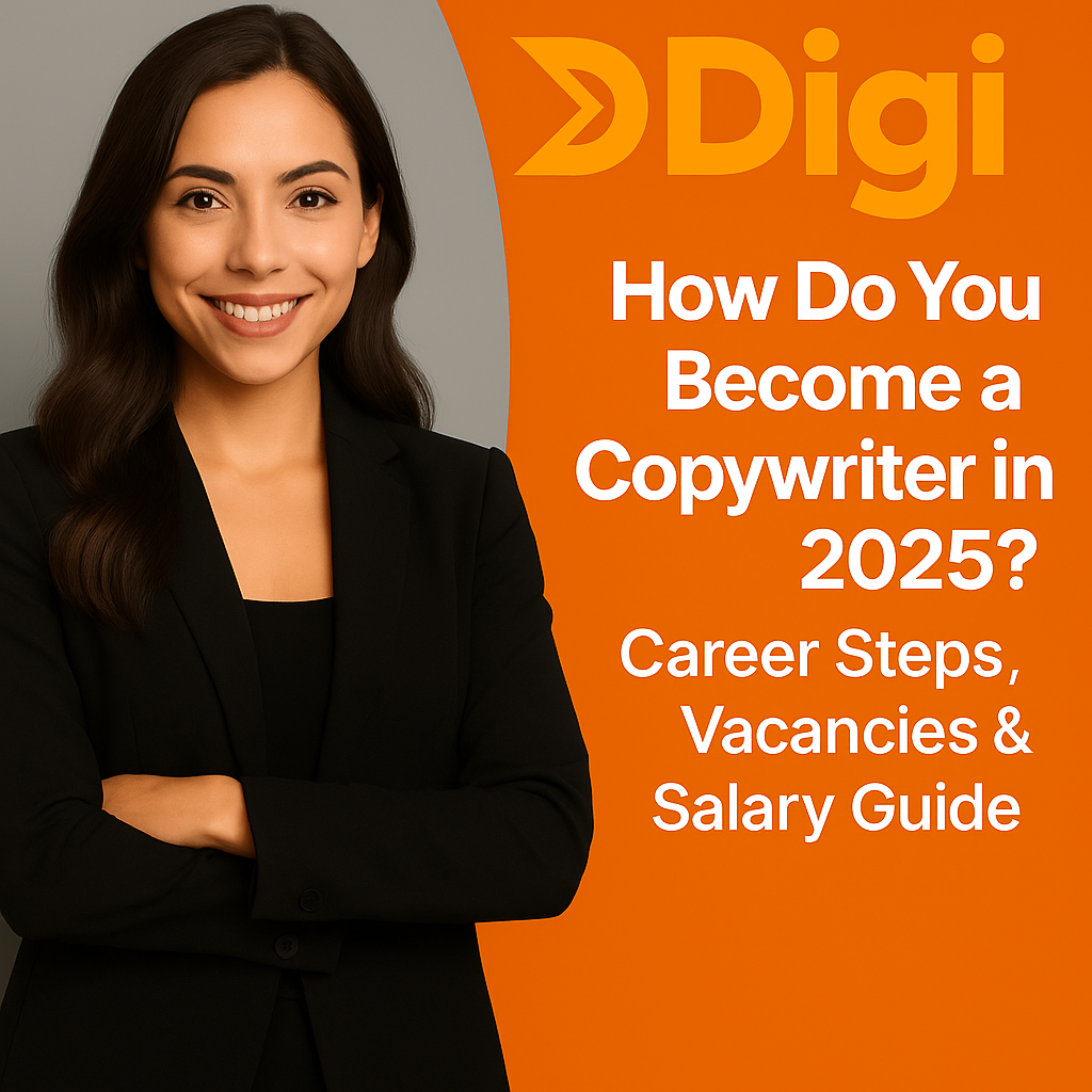 Explore how to become a copywriter in 2025 with Digi – including career steps, skill building, job types, and salary insights.