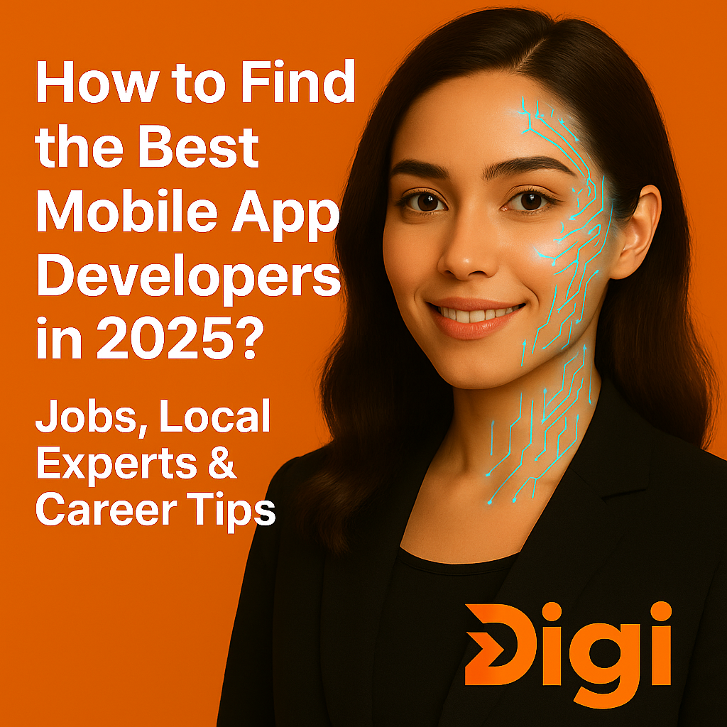 Explore Digi's expert guide to mobile app developers in 2025 – tips on jobs, local experts, and industry trends.
