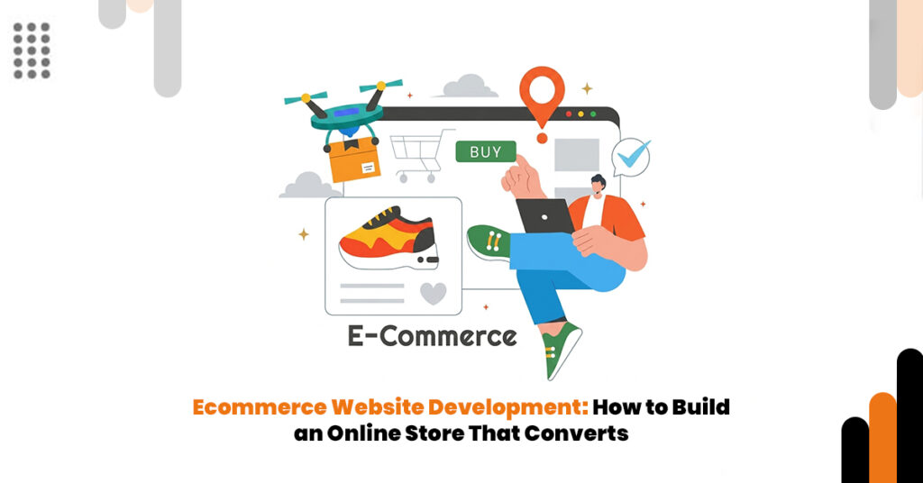 Modern ecommerce website development showing an online store designed for higher conversions.