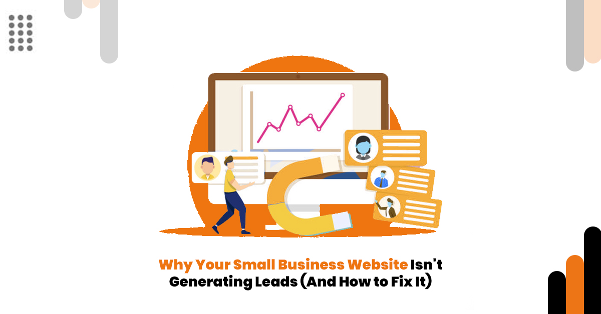 Website lead generation illustration showing analytics dashboard, conversion optimization, and digital marketing strategy by DigiKwic.