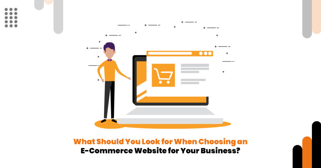 E-commerce website for business with online shopping features